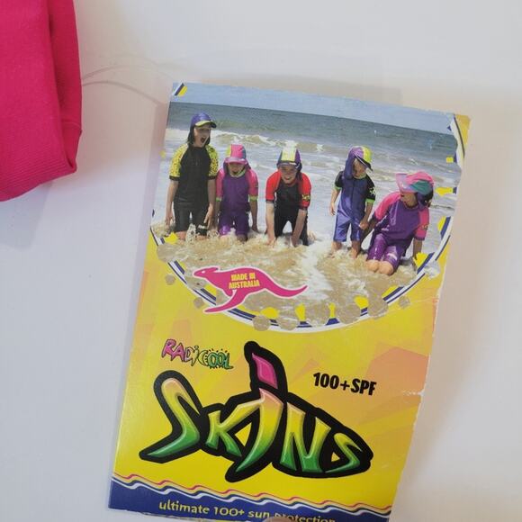 NWT Radicool Skinz Girl's Pink and Purple Rashguard Top SPF 100+ Size 2 - - Picture 4 of 4